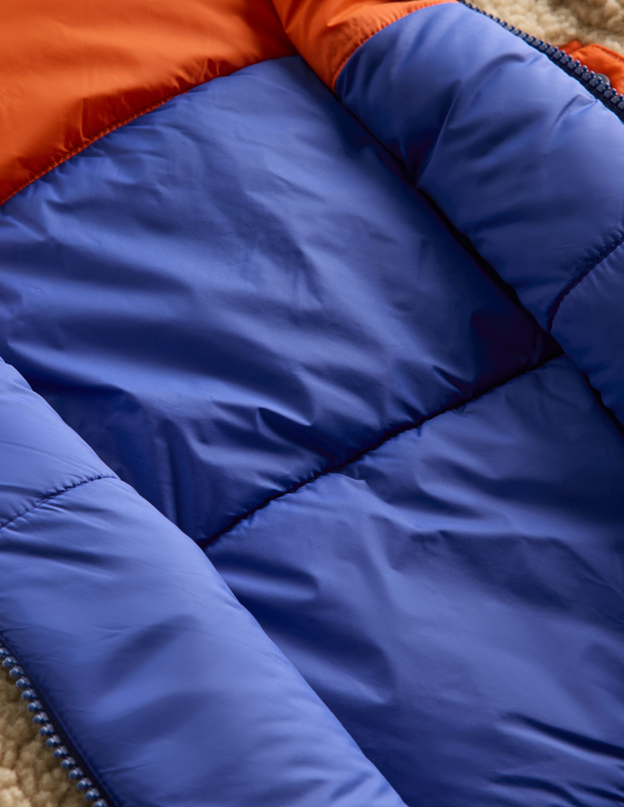 Reversible Cosy Borg Jacket-Mazarine Blue - Image 4