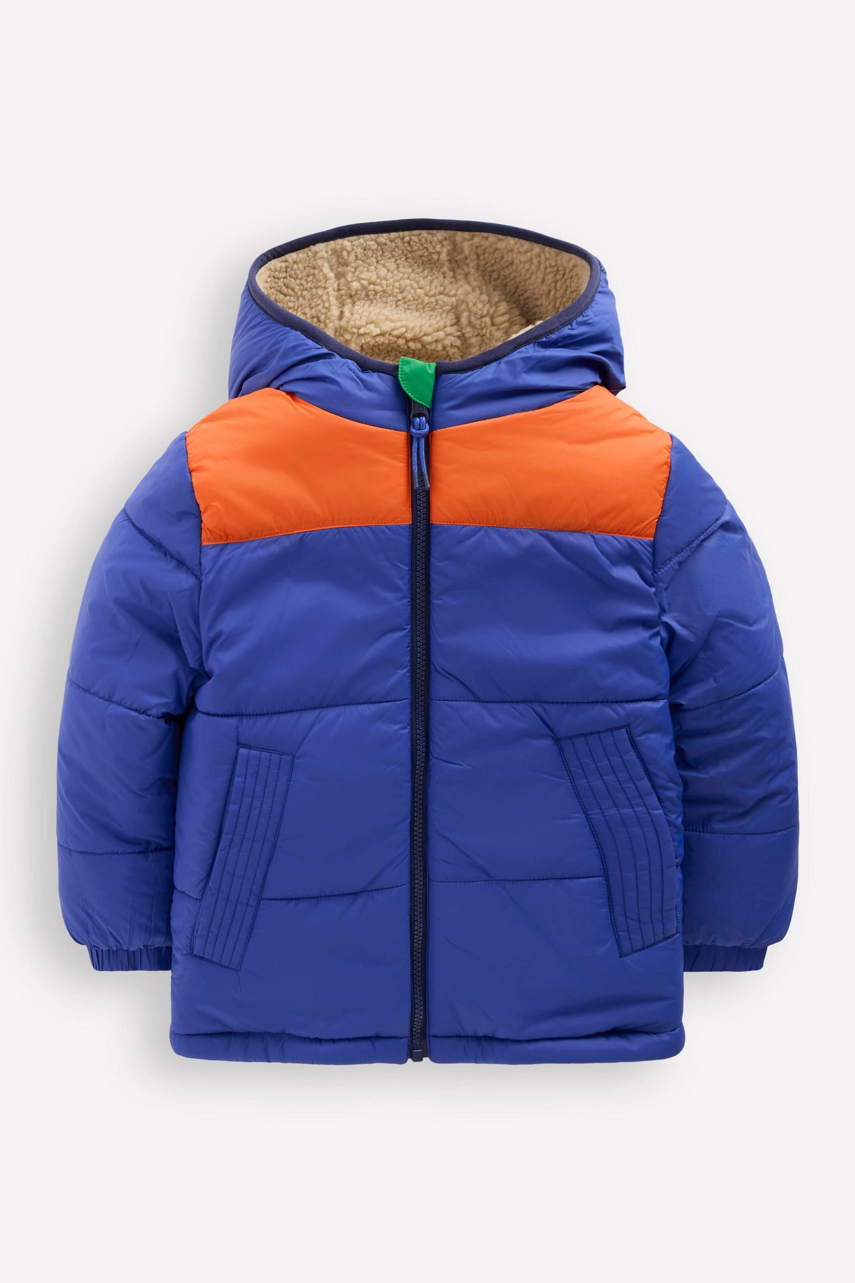 Reversible Cosy Borg Jacket-Mazarine Blue - Image 5