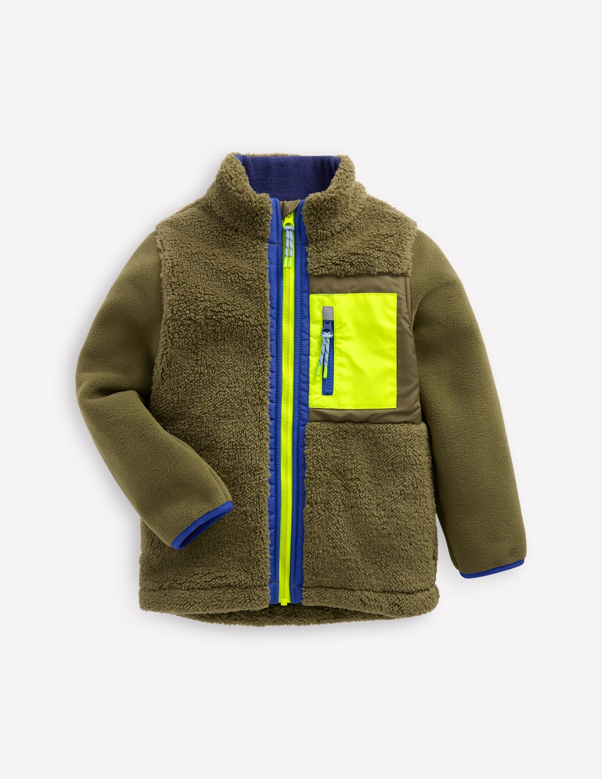 Cosy Windproof Fleece-Winter Moss | Boden USA