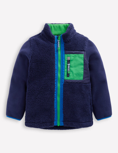 Cosy Windproof Fleece-Navy-1