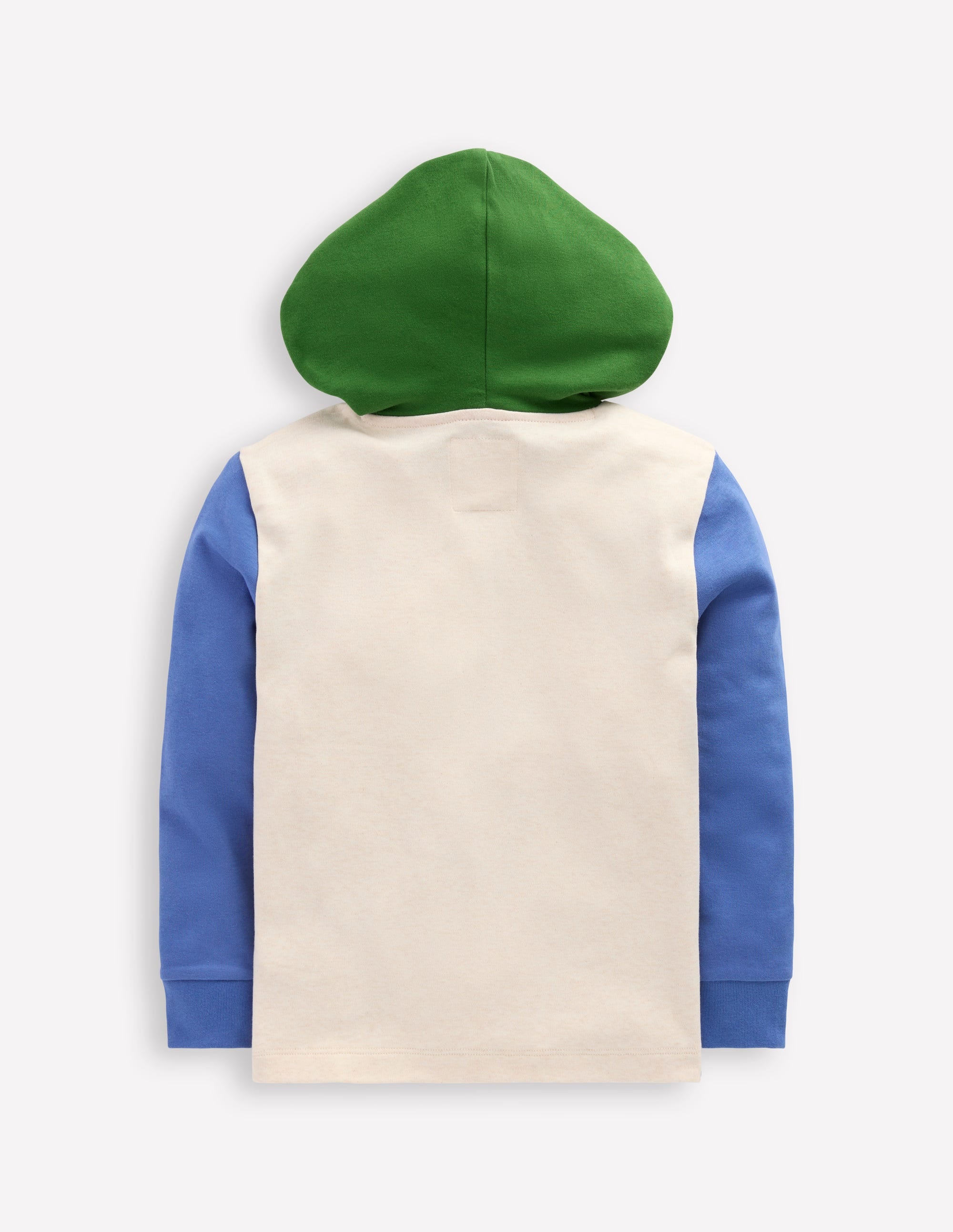 Hooded Mid-weight T-shirt-Oatmeal Marl/ Blue River - Image 5