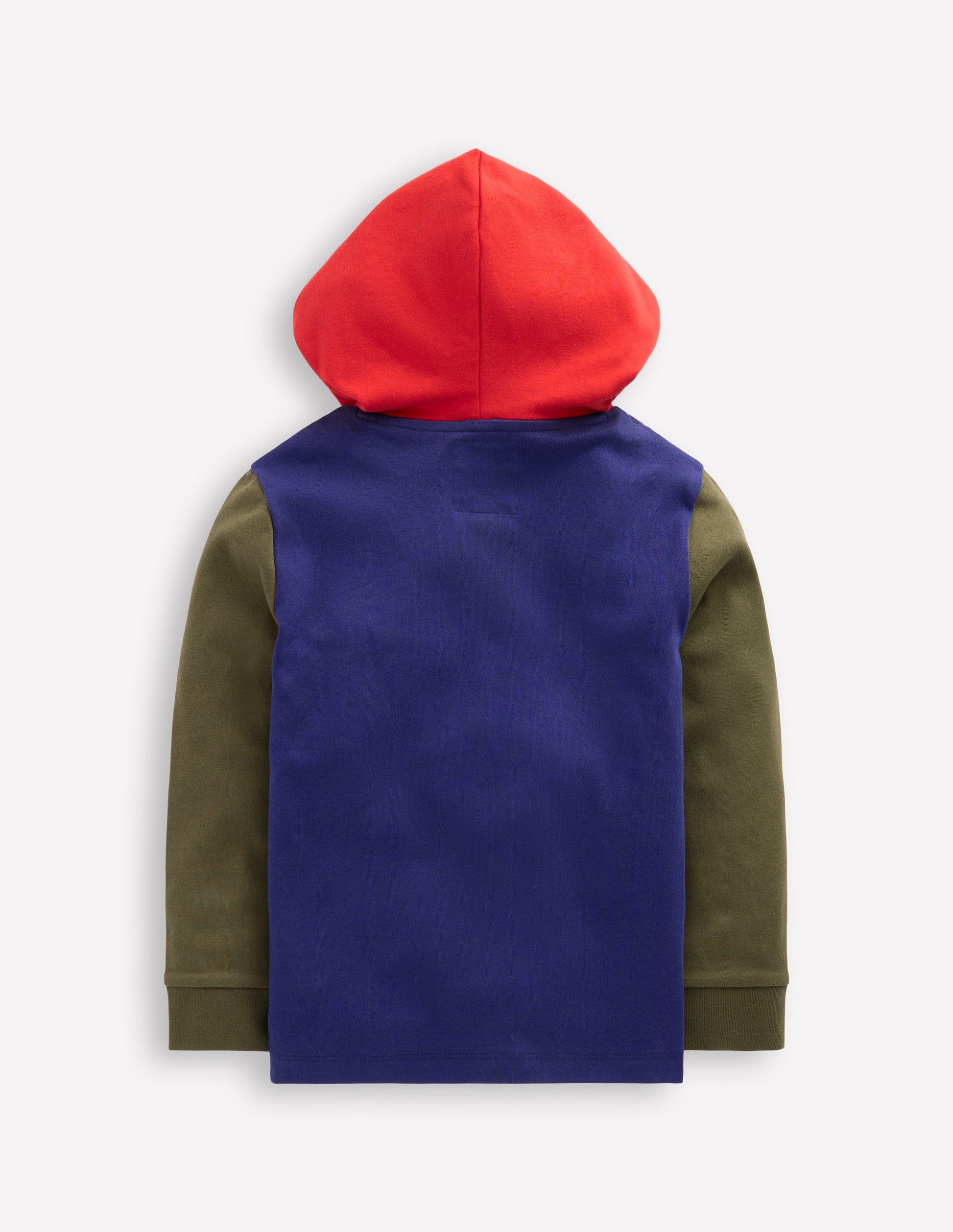 Hooded Mid-weight T-shirt-Starboard Blue/ Woodland Green-5