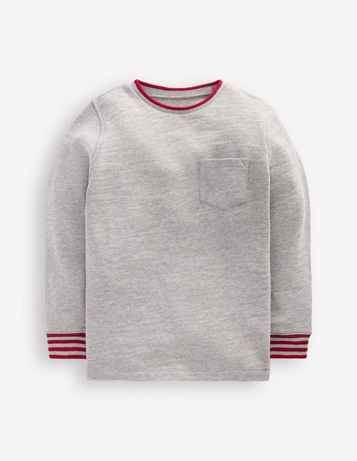 Mini t-shirt à manches longues gris hotchpotch garçon Boden Mini t-shirt à manches longues gris hotchpotch garçon Boden