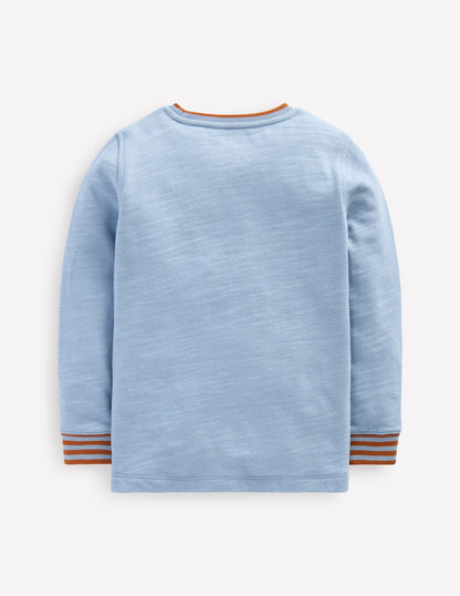 Cosy Mid-weight T-shirt-Glacier Blue-5