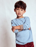 Cosy Mid-weight T-shirt-Glacier Blue