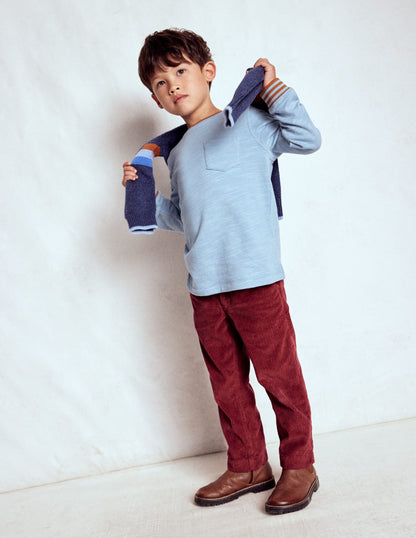 Cosy Mid-weight T-shirt-Glacier Blue-2