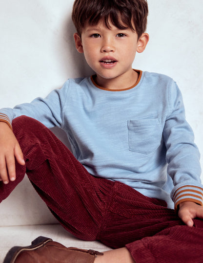 Cosy Mid-weight T-shirt-Glacier Blue-3