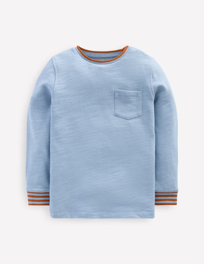 Cosy Mid-weight T-shirt-Glacier Blue-4