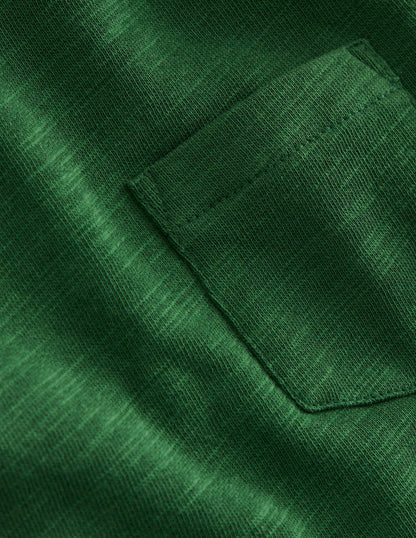 Cosy Mid-weight T-shirt-Pine Green-6