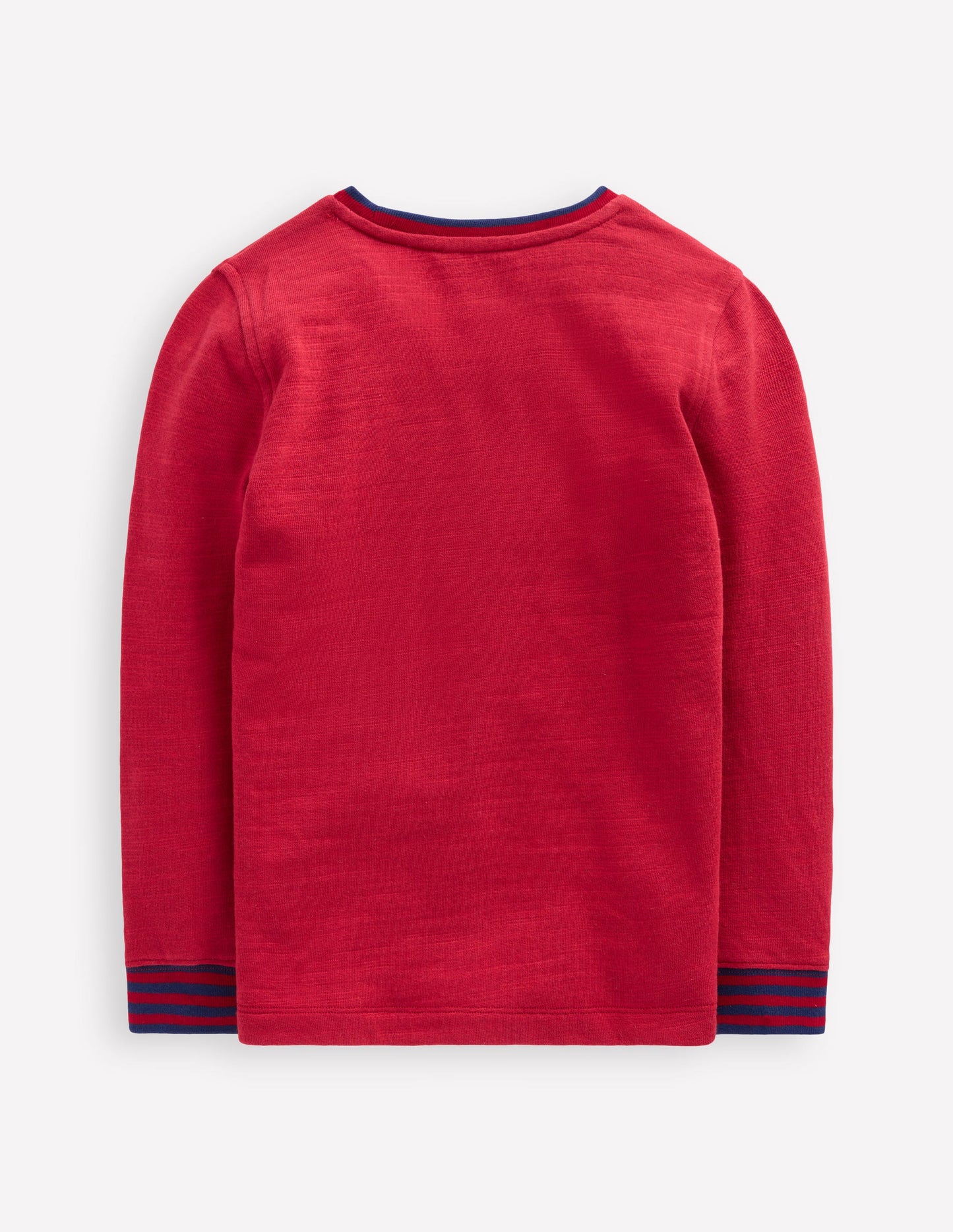 Cosy Mid-weight T-shirt-Red Liquorice/ Sapphire Blue