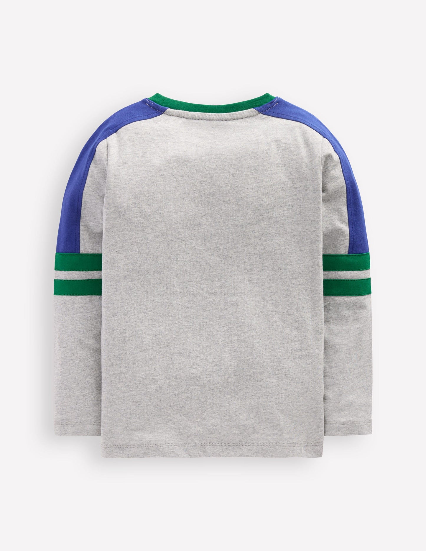 Colour Block T-shirt-GREY MARL COLOURBLOCK