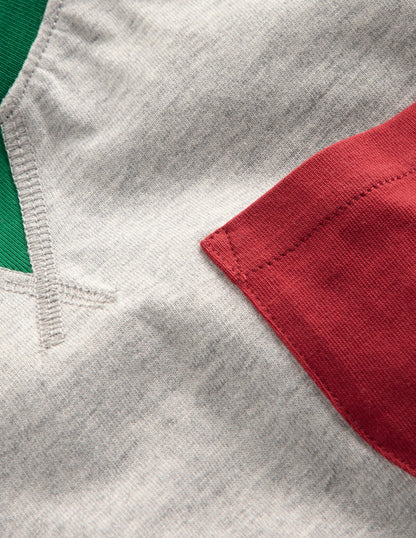 Colour Block T-shirt-GREY MARL COLOURBLOCK-6