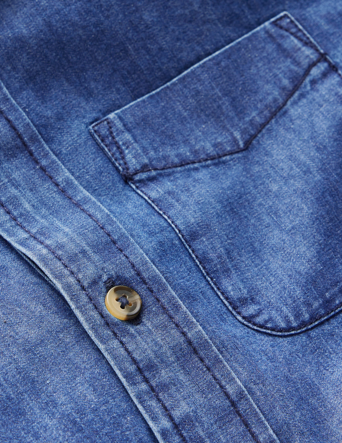 Denim Shirt-Mid Vintage Denim (Mid Wash) - Image 3