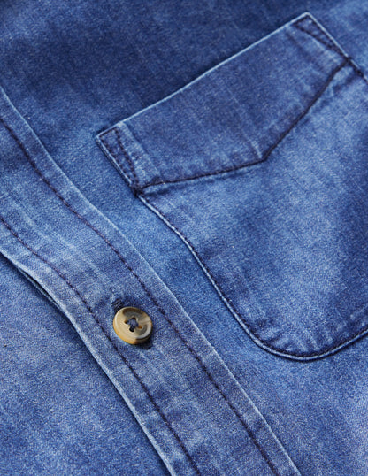 Denim Shirt-Mid Vintage Denim (Mid Wash)-3