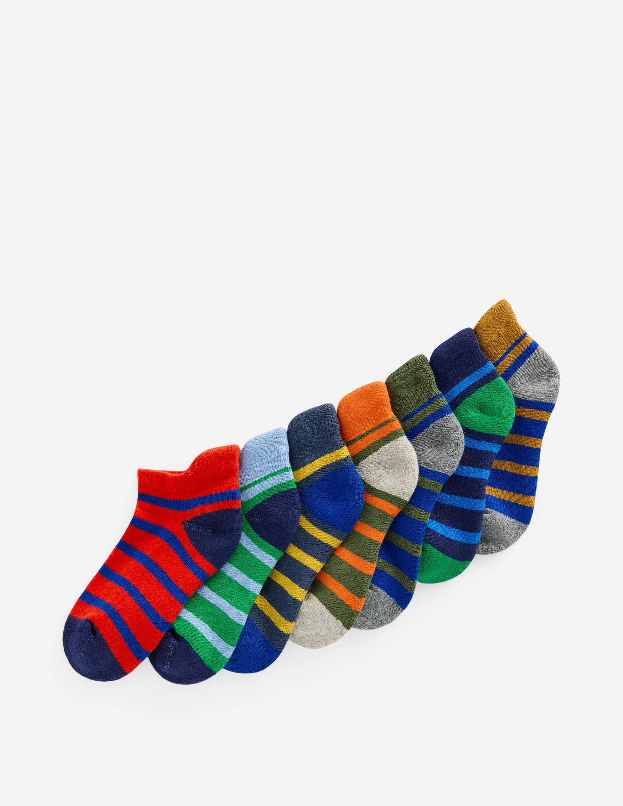 7-Pack Trainer Socks-Multi Breton - Image 1