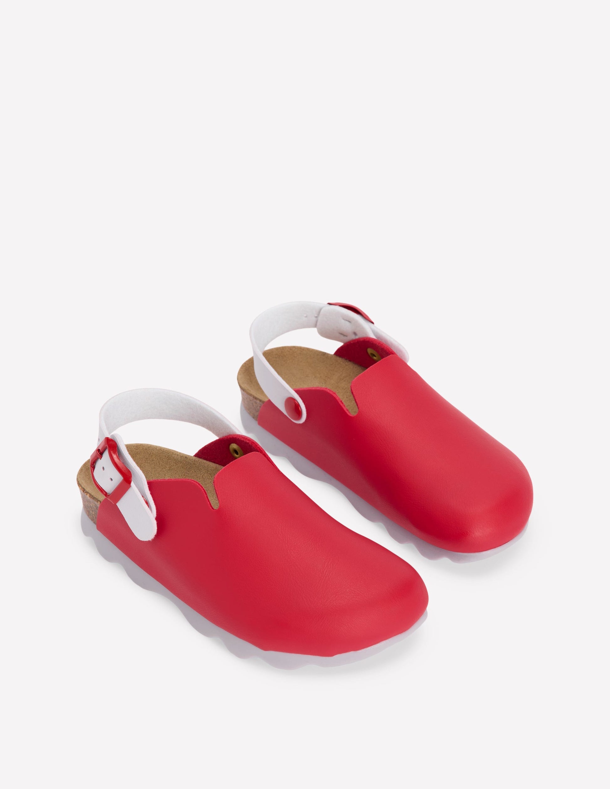 Colourblock Clogs-Firecracker Red-2
