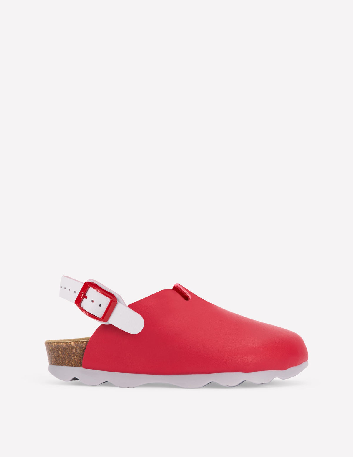 Colourblock Clogs-Firecracker Red - Image 1