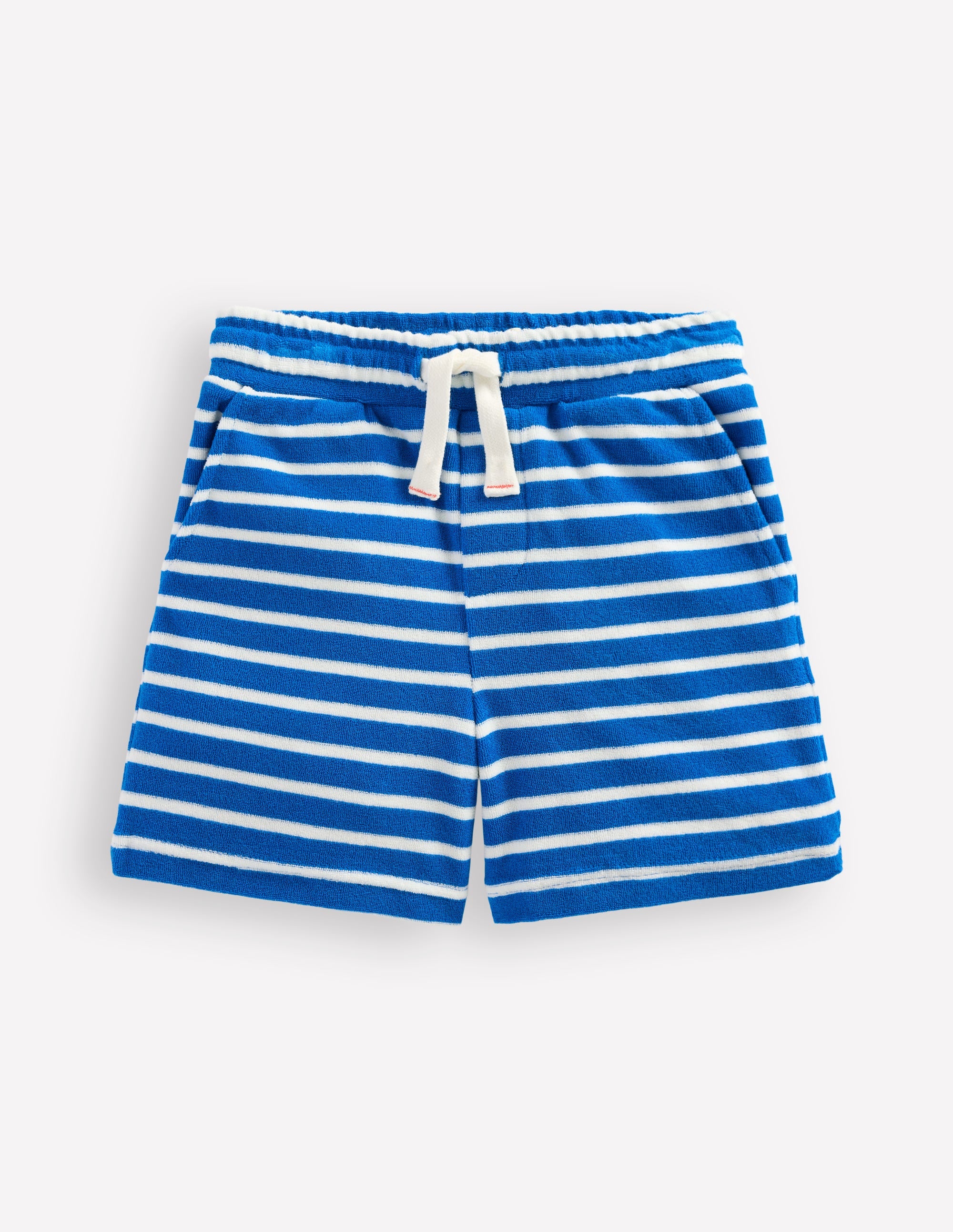Towelling Shorts-Blue and Ivory Lobster - Image 1