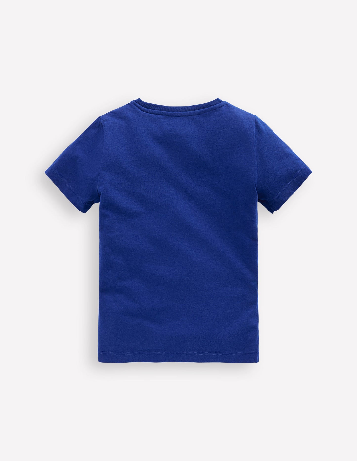 Zip Applique T-shirt-Bright Blue Puffer