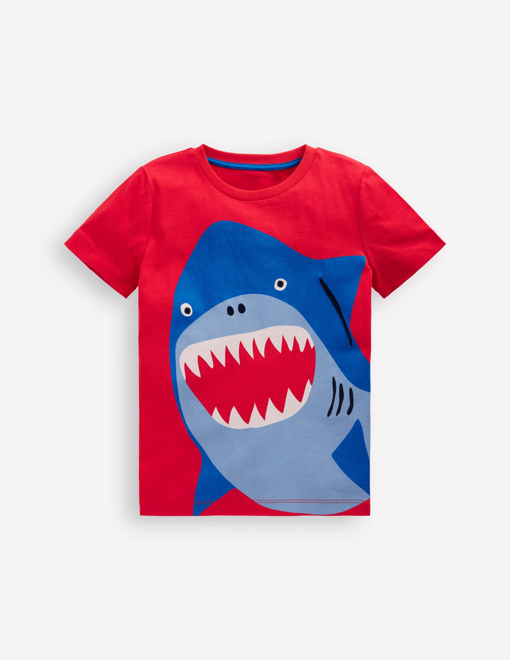 Fun Graphic T-shirt-Strawberry Tart Shark