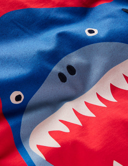 Fun Graphic T-shirt-Strawberry Tart Shark-3