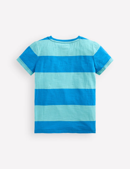 Everyday Short Sleeve T-Shirt-Barbados Beach/Indigo Bunting-2