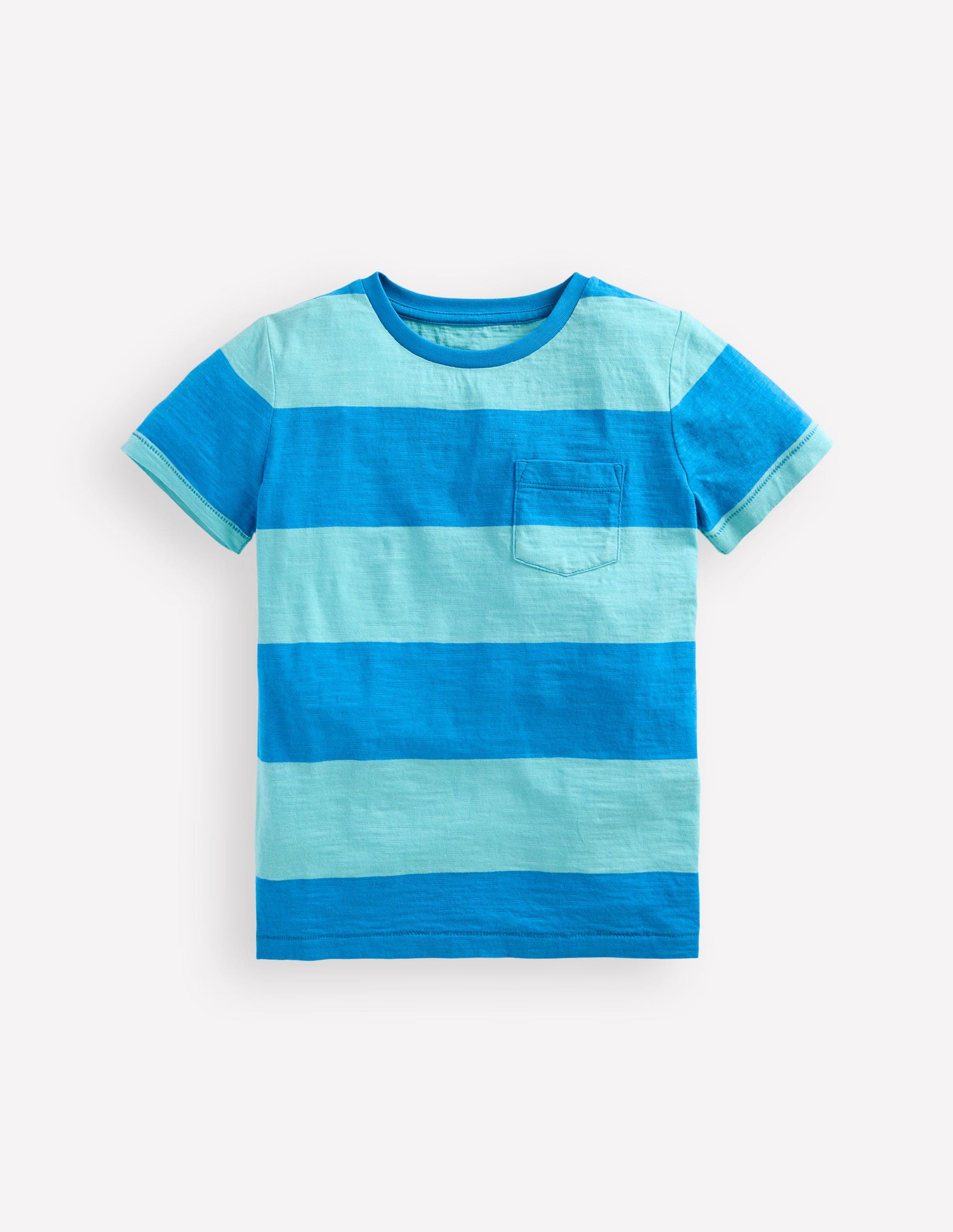 Everyday Short Sleeve T-Shirt-Barbados Beach/Indigo Bunting-1