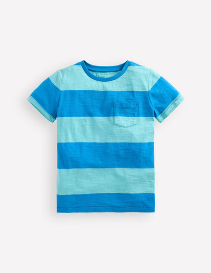 Everyday Short Sleeve T-Shirt-Barbados Beach/Indigo Bunting-1