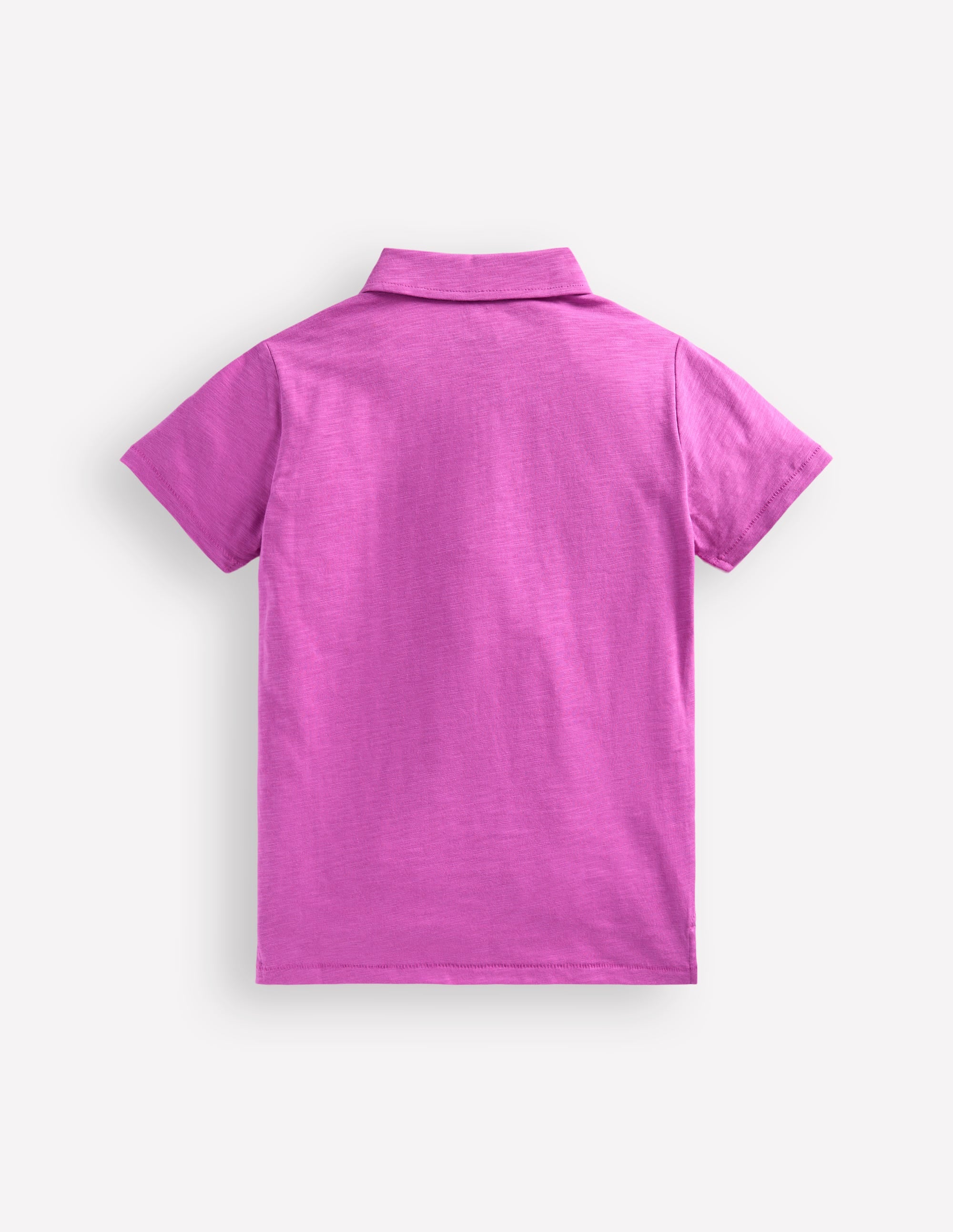 Slub Polo Shirt-Foxglove Purple - Image 2