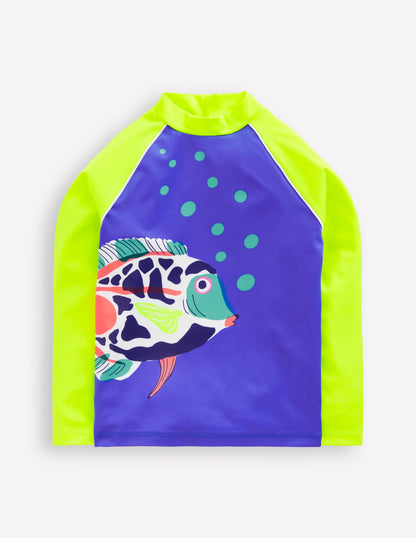 Logo Rash Vest-Blue Heron Fish-1