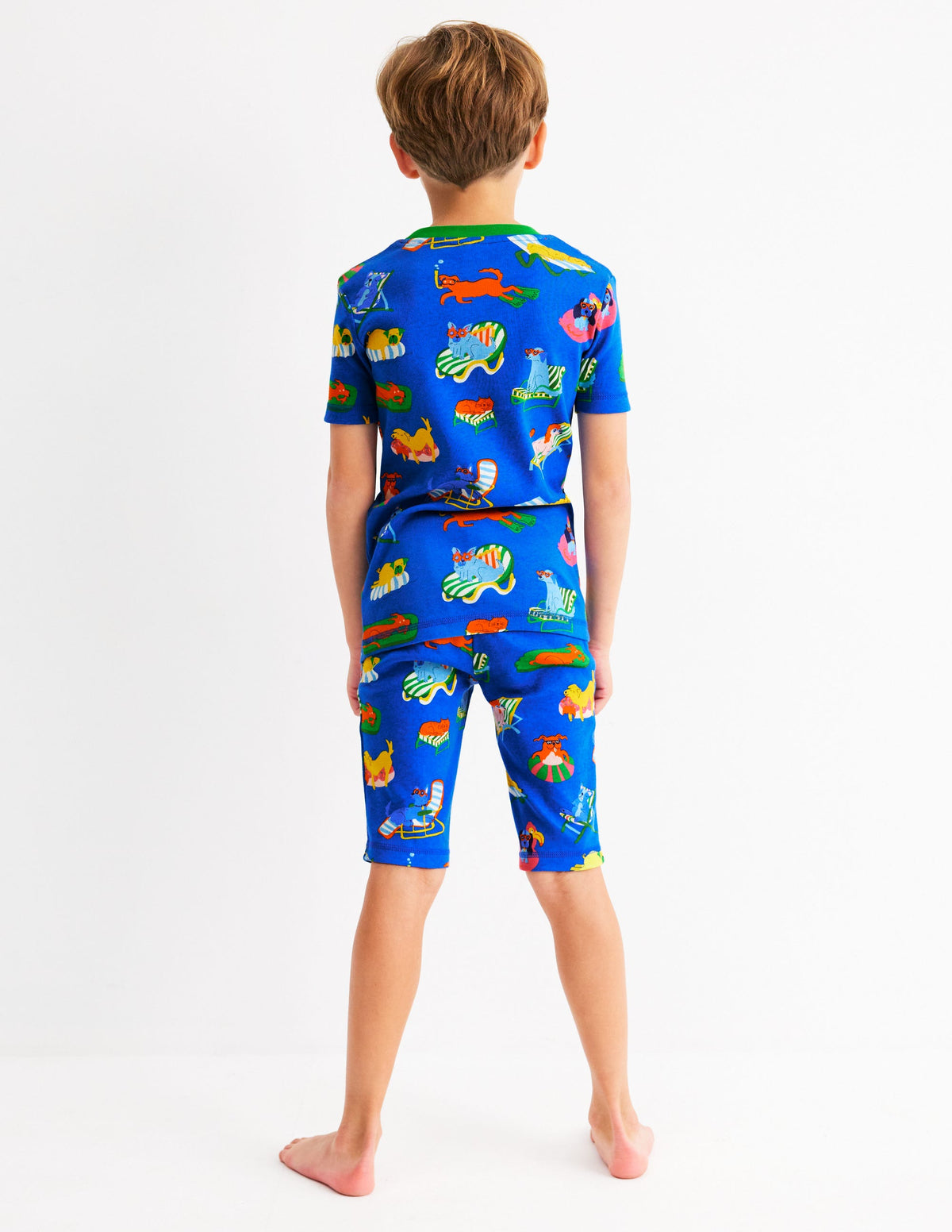Snug Short John Pajamas-Poolside Pets - Image 3