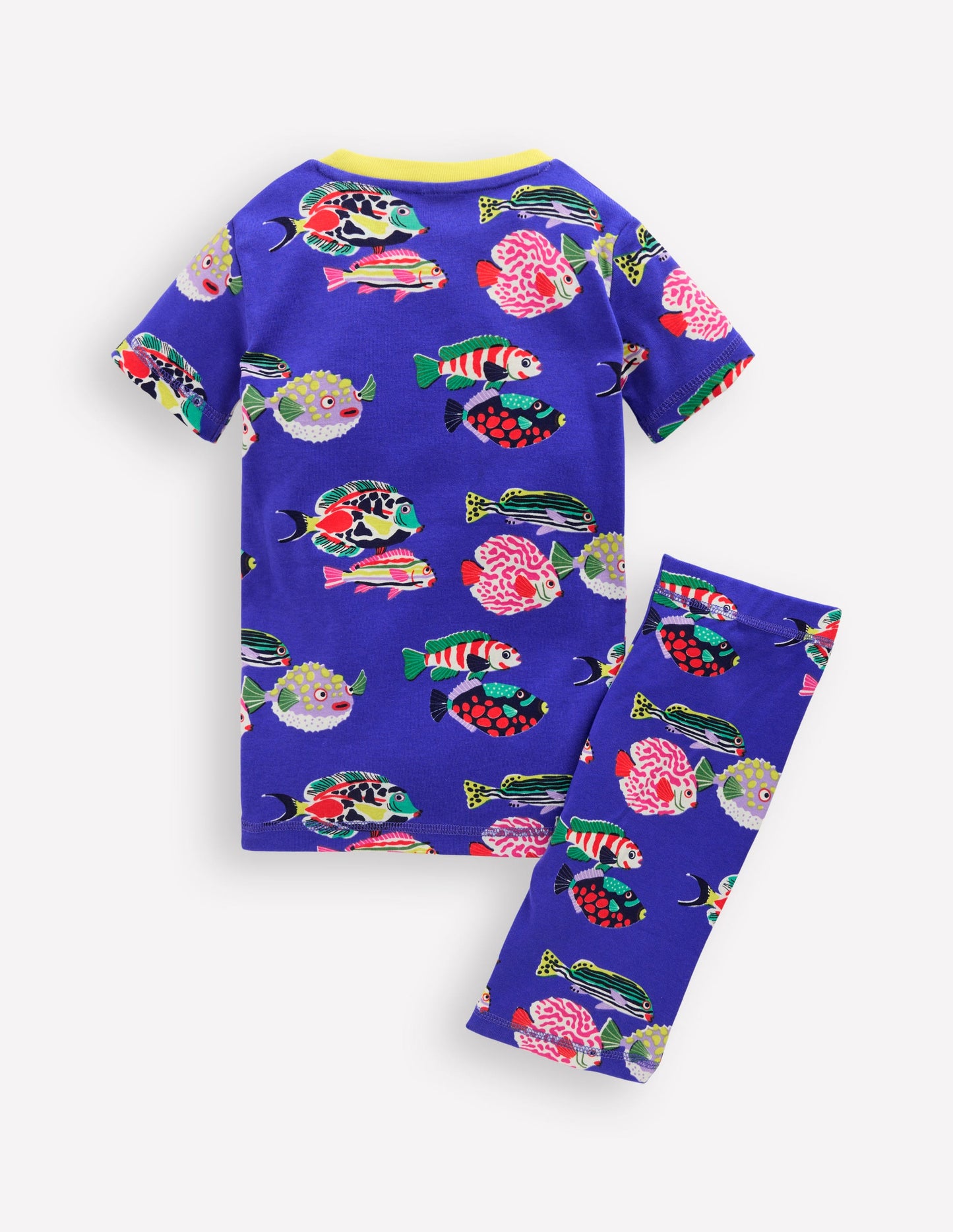 Snug Short John Glow Pyjamas-Blue Heron Fish