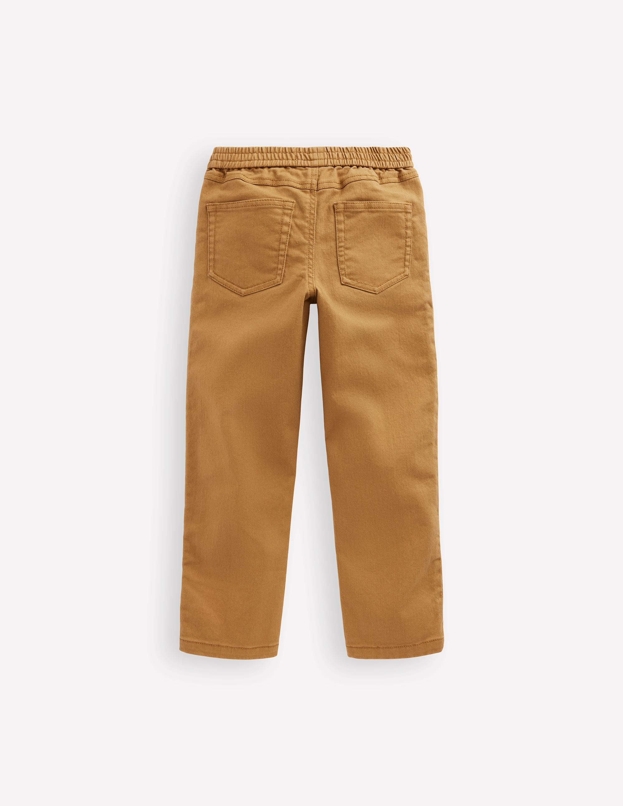 Pull-on Cotton Pants-Stone Grey - Image 2