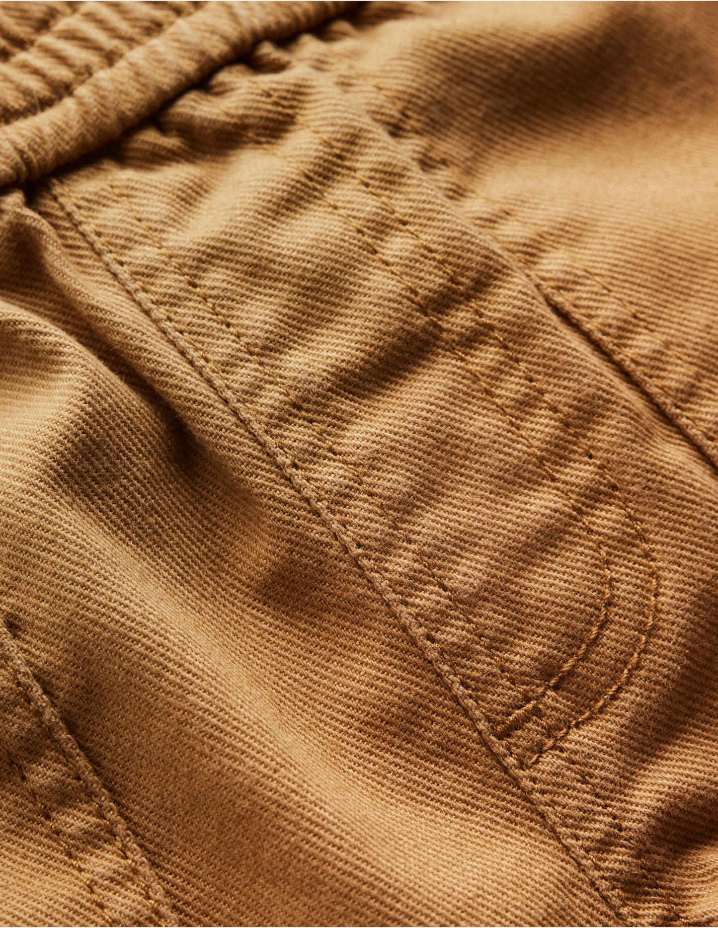 Pull-on Cotton Pants-Stone Grey