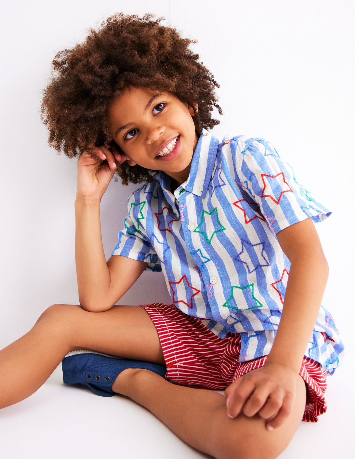 Fun Cotton Shirt-Starry Stripe - Image 3