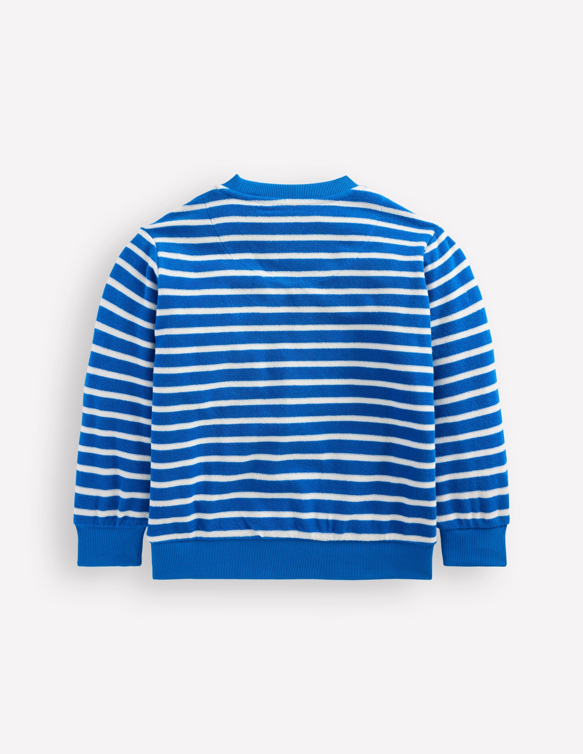 Fun Towelling Sweatshirt-Blue and Ivory Lobster - Image 2
