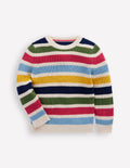 Everyday Cotton Sweater-Multi Stripe