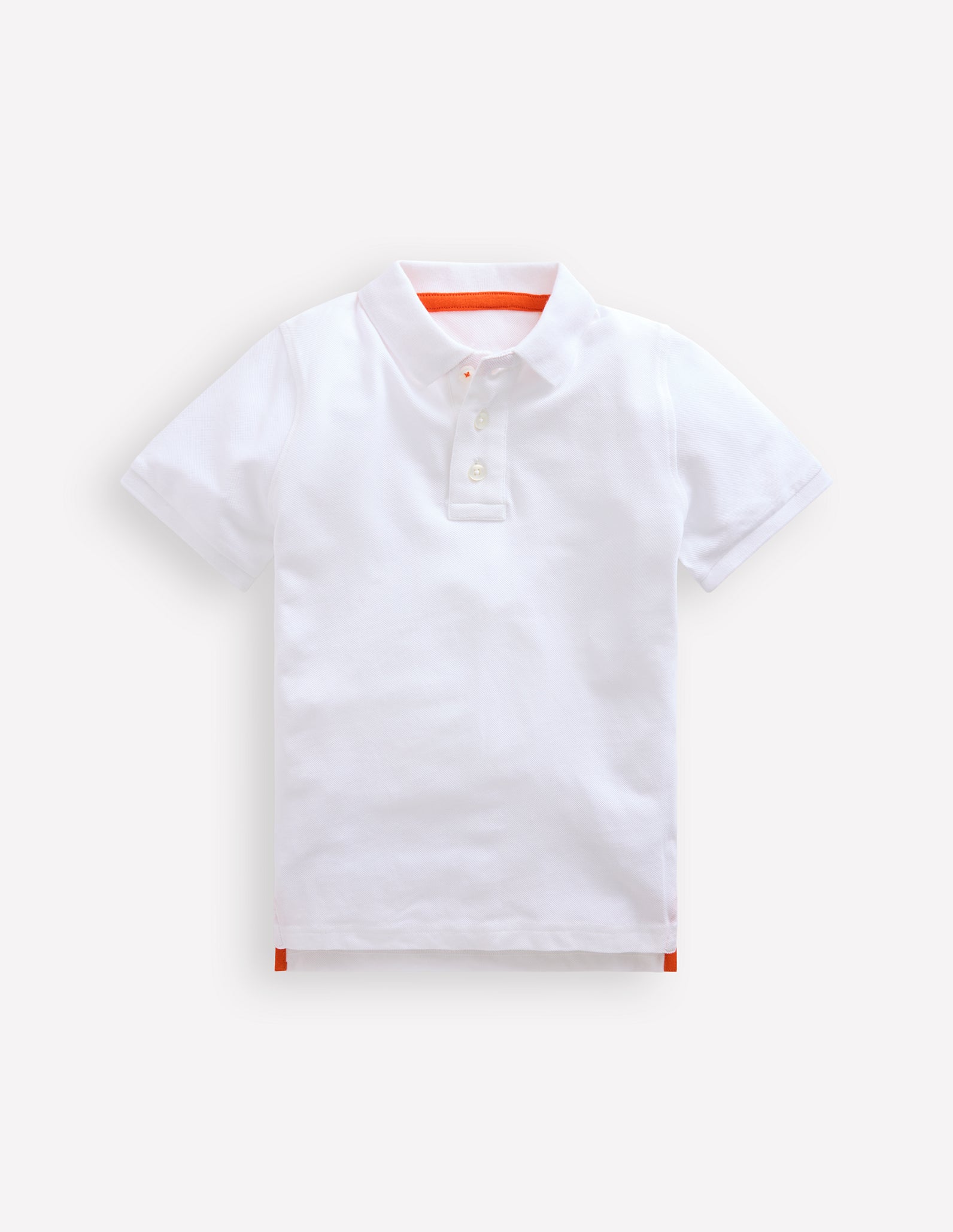 Piqué Polo Shirt-White - Image 1