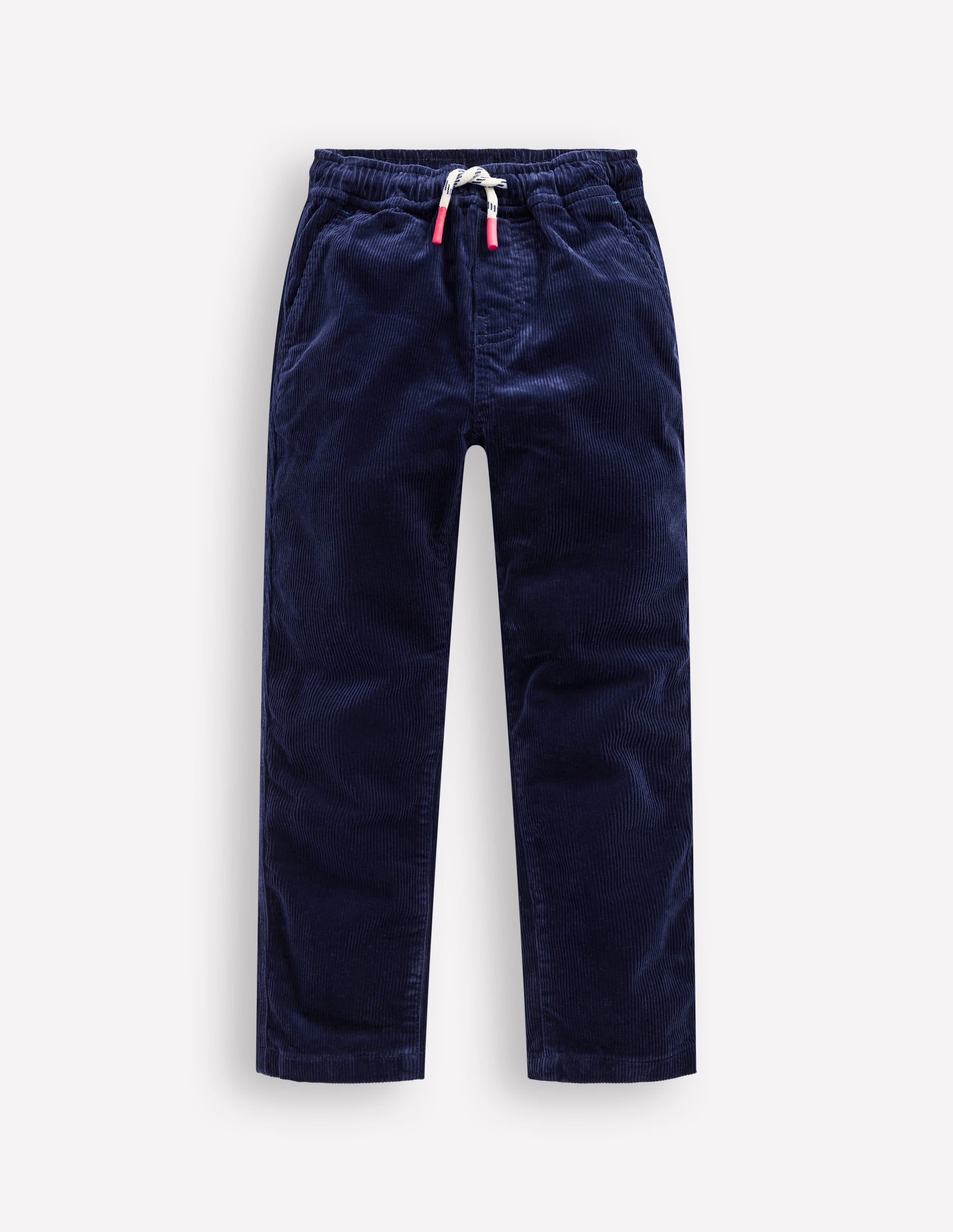 Slim Pull On Trousers-College Navy Cord - Image 1