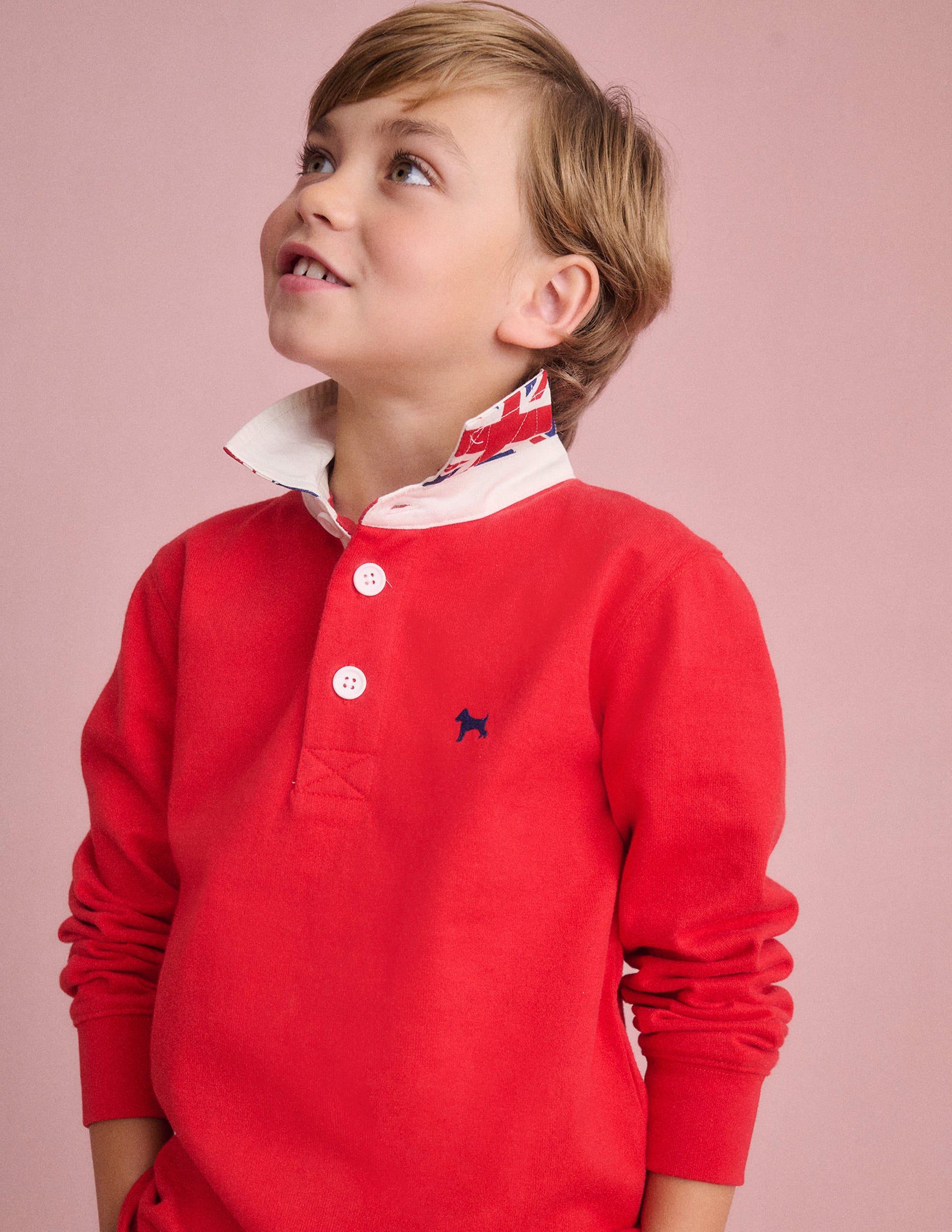 Classic Rugby Shirt-Rockabilly Red - Image 4