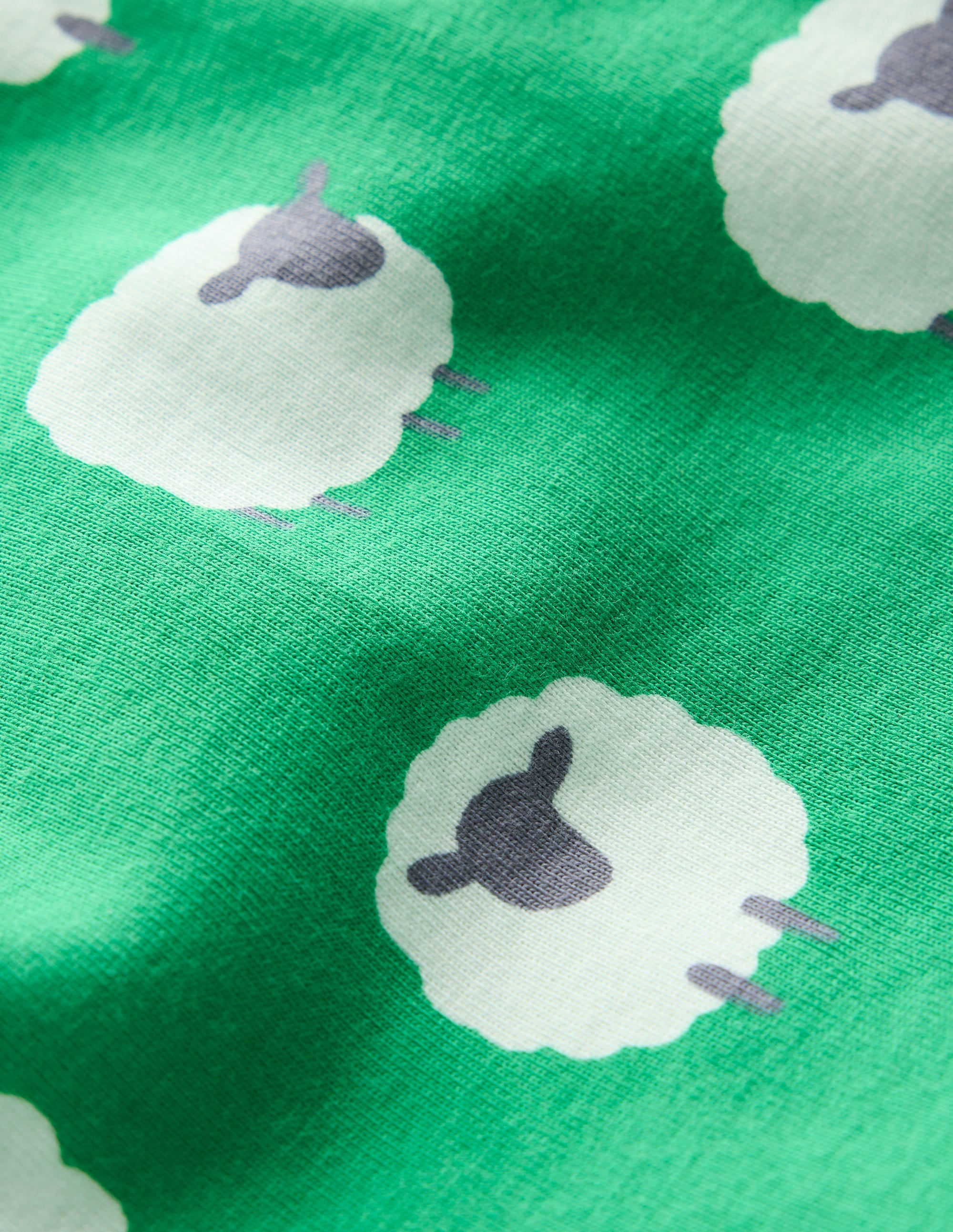 Snug Twin Pack Pajamas-Trinity Green Sheep - Image 3