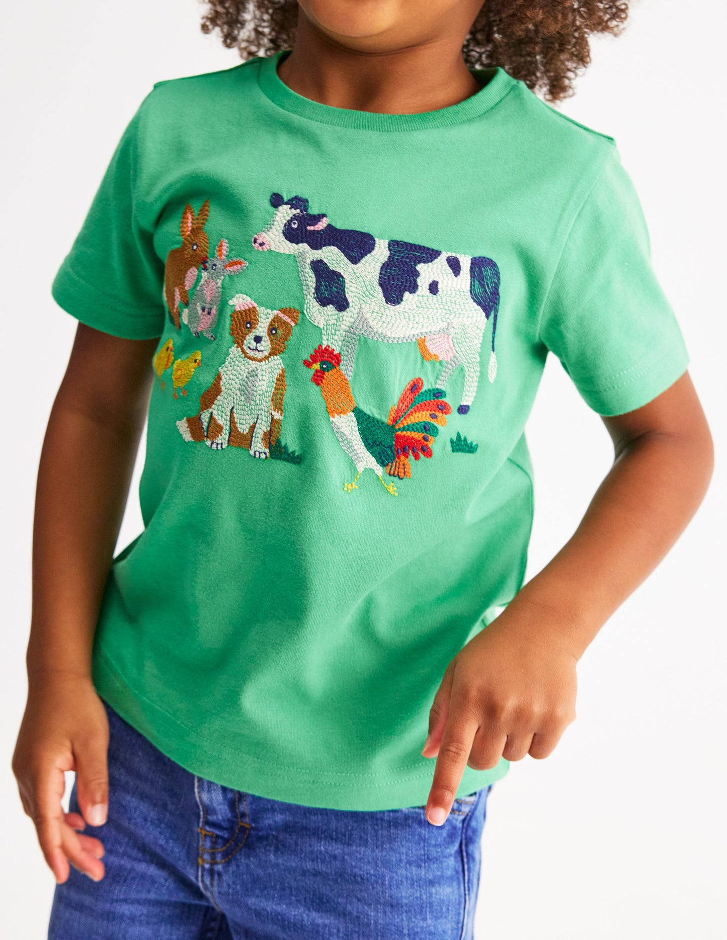 Superstitch T-Shirt-Aloe Green Easter Farm