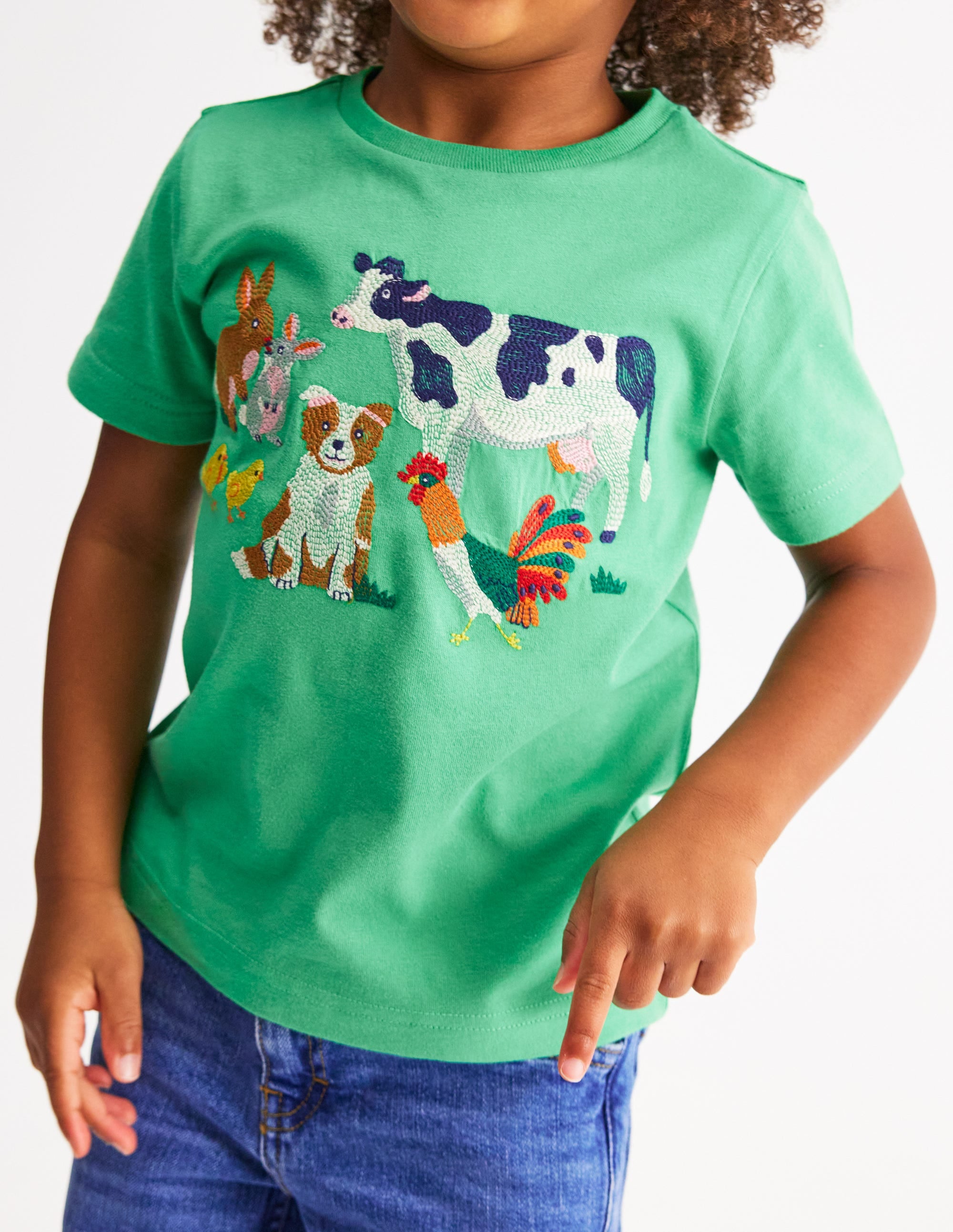Superstitch T-Shirt-Aloe Green Easter Farm - Image 5