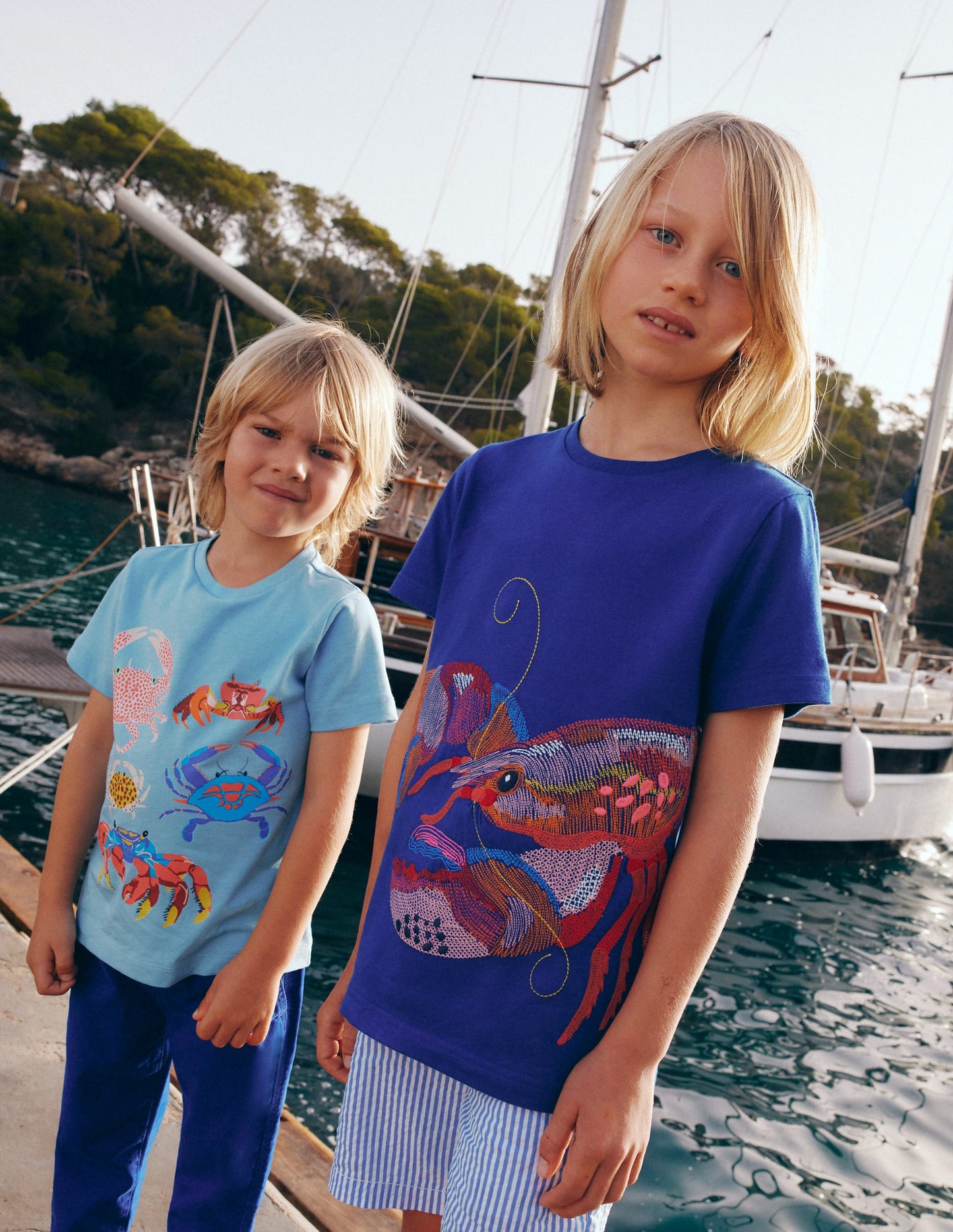 Superstitch T-Shirt-Sapphire Blue Lobster