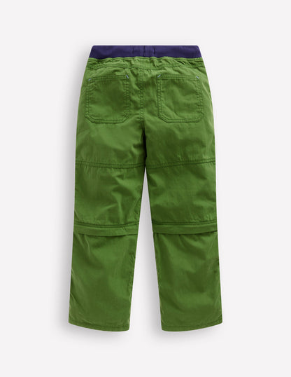 Zip-Off Tech Pants-Broccoli Green