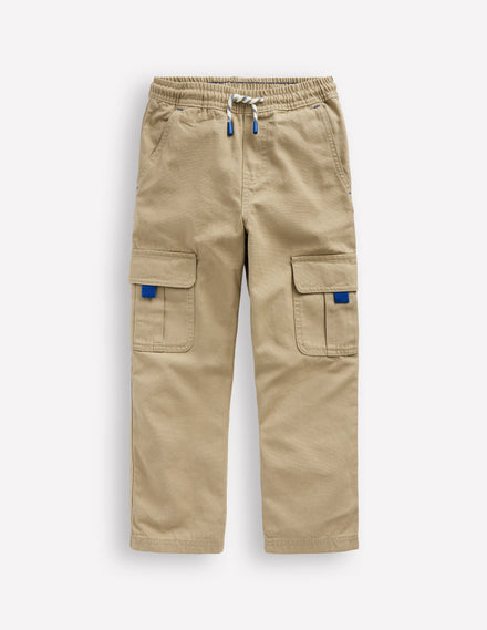 Everyday Cargo Trousers-Stone Grey