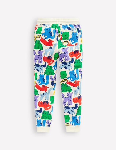 Printed Comfy Joggers-Rainbow Pets