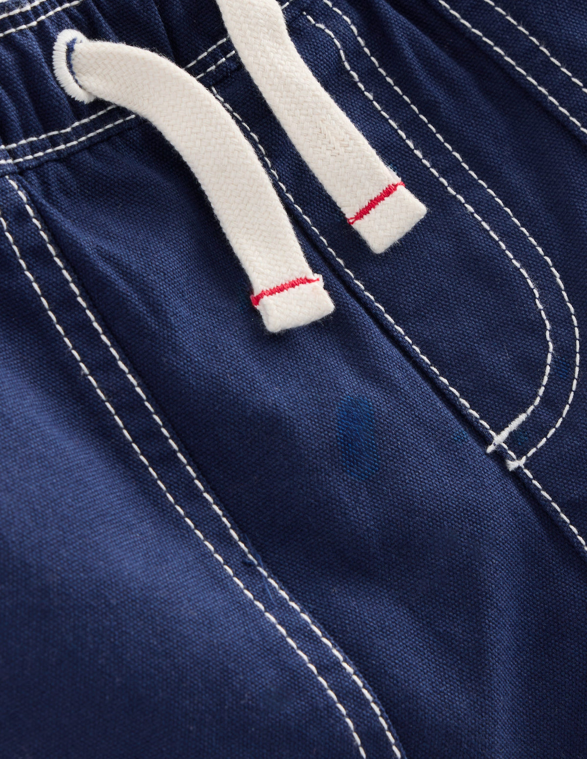 Pull-On Cotton Shorts-Navy - Image 3