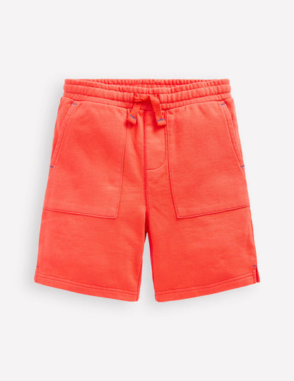 Garment Dye Shorts-Coral Pink