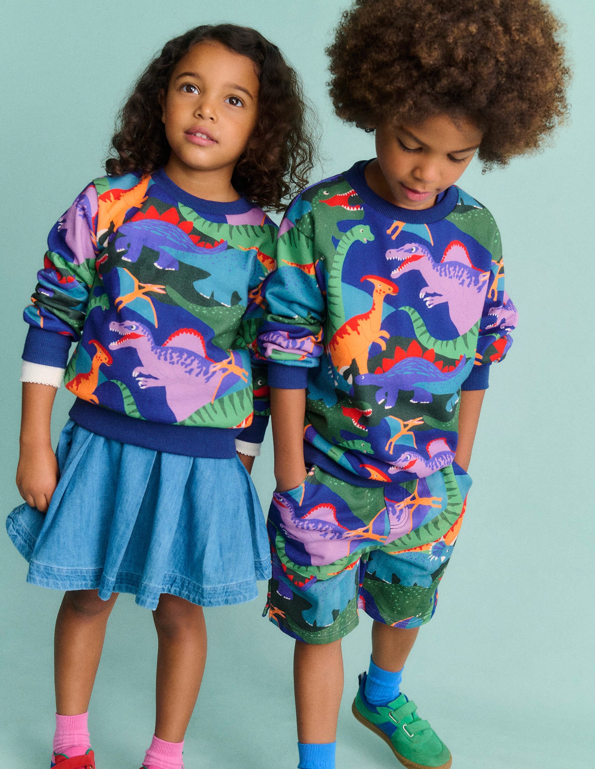 Printed Shorts-Multi Dinosaur Camo - Image 4